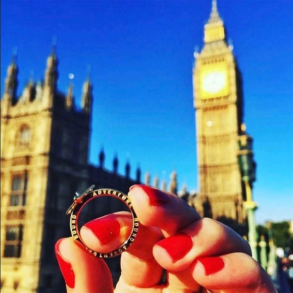 NEW JETSETCANDY AIRPLANE RING GOLD VERMEIL - Picture 7 of 10